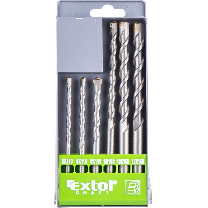 Vrt�ky do betonu 6ks EXTOL CRAFT 25048