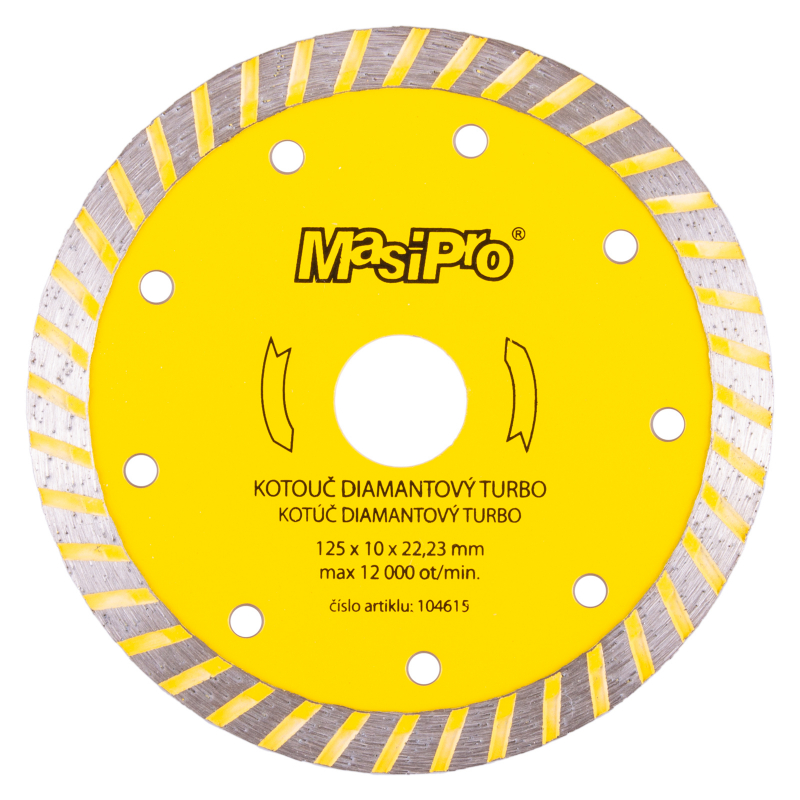 Kotouč diamantový 125 mm turbo MasiPro