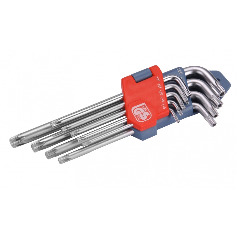 Klíče TORX EXTOL Premium CrV, T10-T50, 9ks