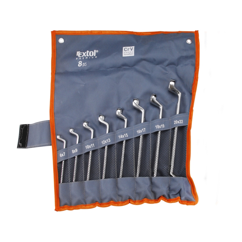 Klíče 8ks očkové CrV 6-22 mm EXTOL Premium 6219