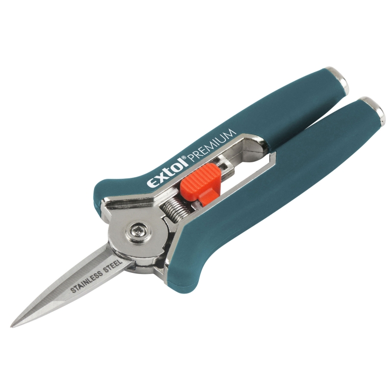 Nůžky zahradnické nerez, 153mm, přímé EXTOL PREMIUM