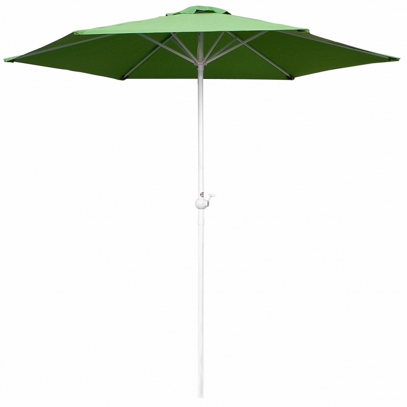 Slunečník 230cm Happy Green LIGHT GREEN s kličkou