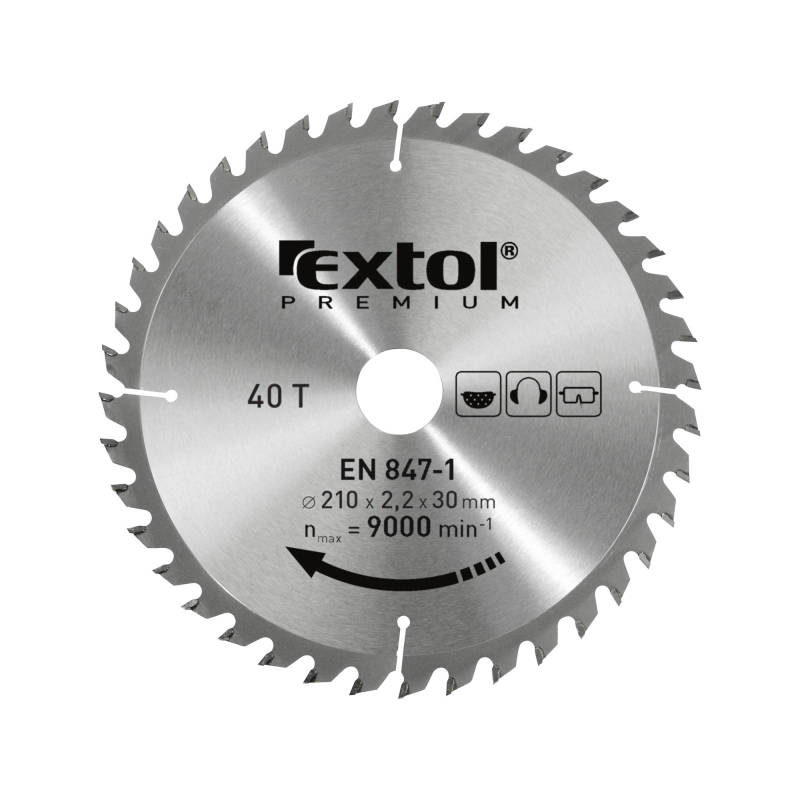 Kotou� pilov� 210x30mm, 40 zub� EXTOL Premium
