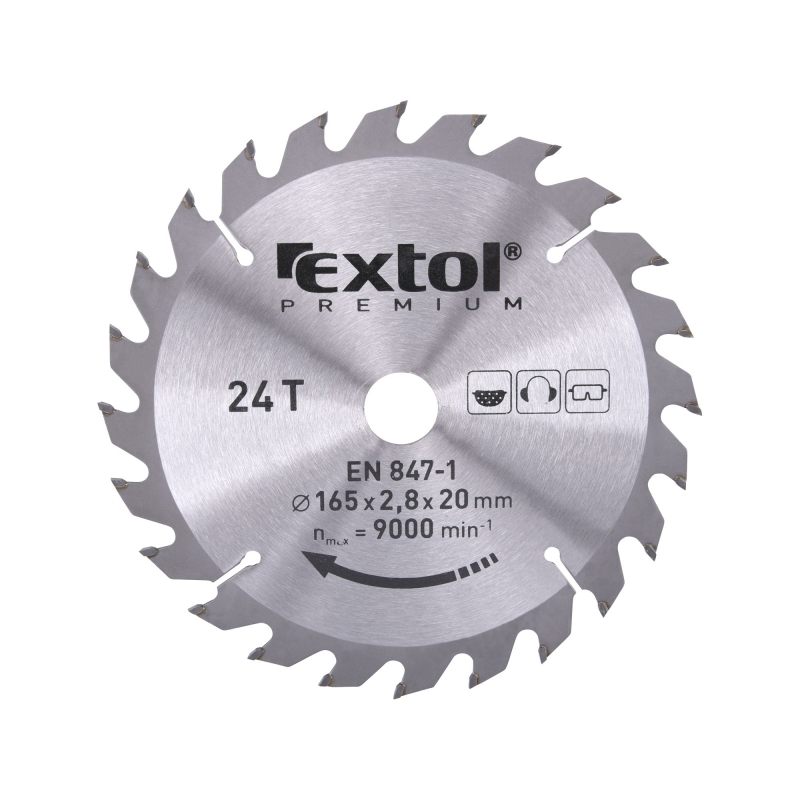 Kotou� pilov� 165x20mm, 24 zub� EXTOL Premium