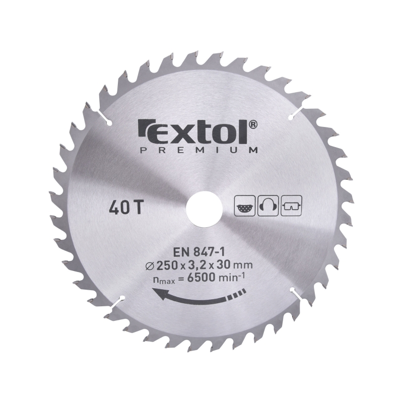 Kotouč pilový 250x30mm, 40 zubů EXTOL Premium
