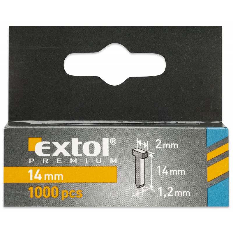 Hřebíky 1000ks 14mm EXTOL PREMIUM