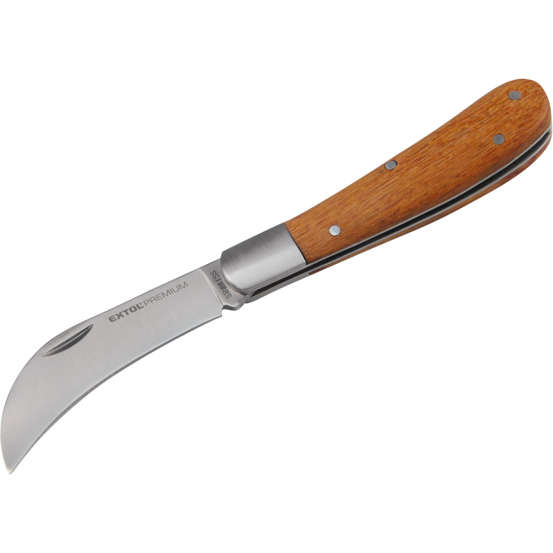 Nůž zavírací, štěpařský EXTOL Premium nerez 175 mm