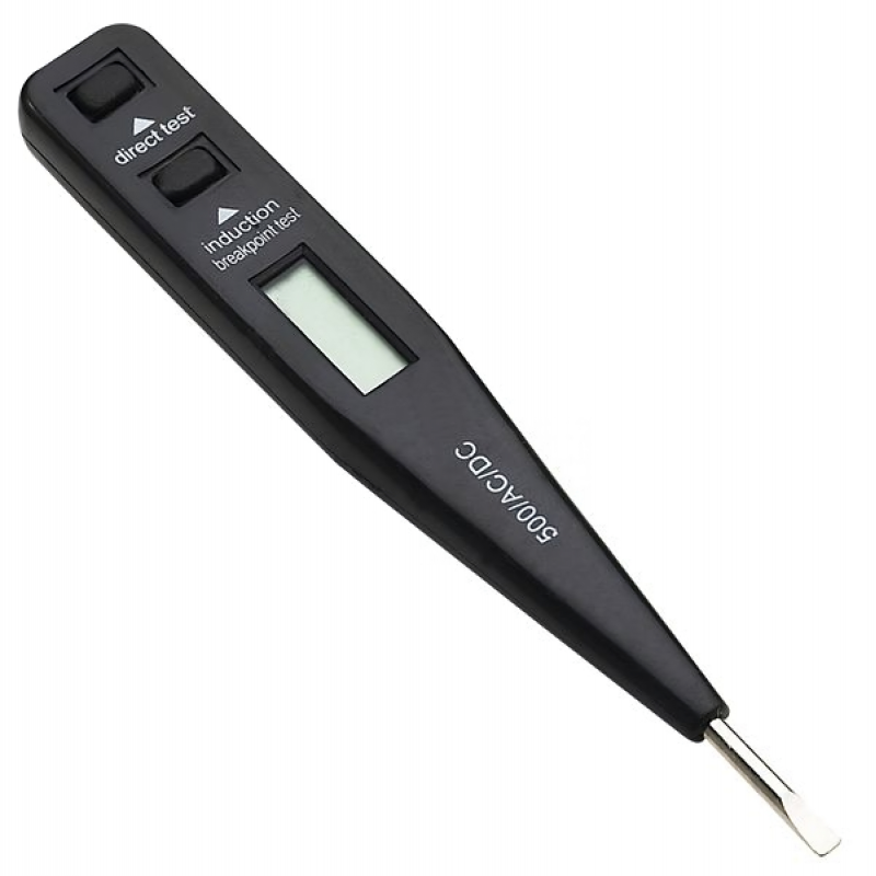 Zkoušečka napětí 12-230V, displej