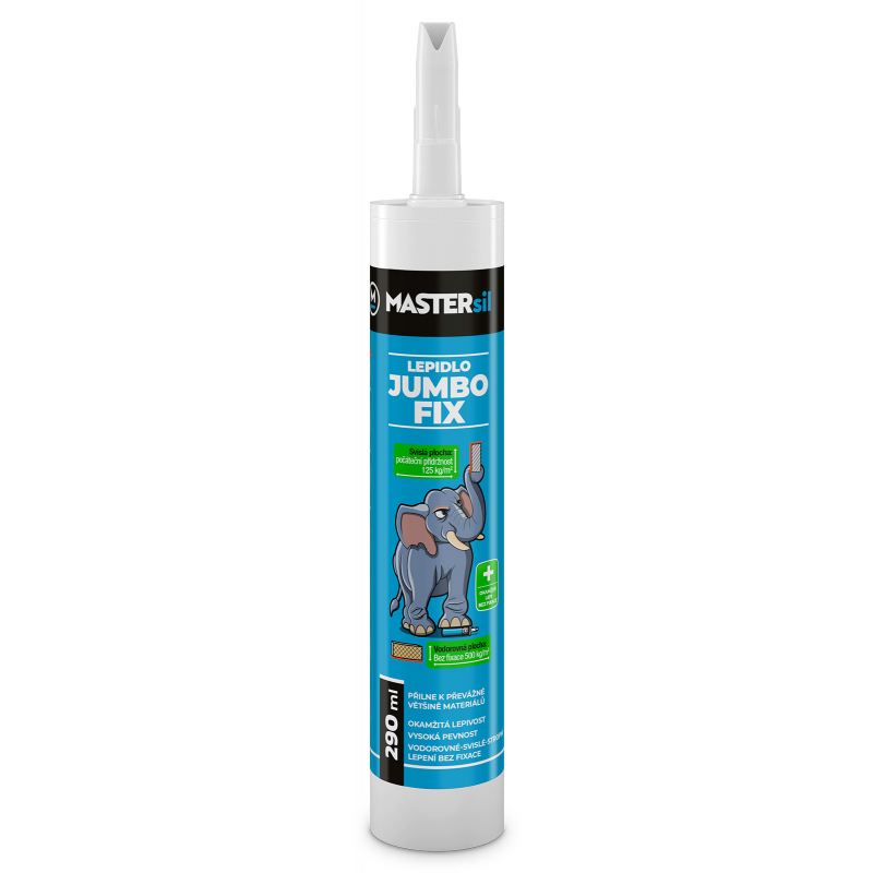 Montážní lepidlo 290ml JUMBO FIX Mastersil bílá