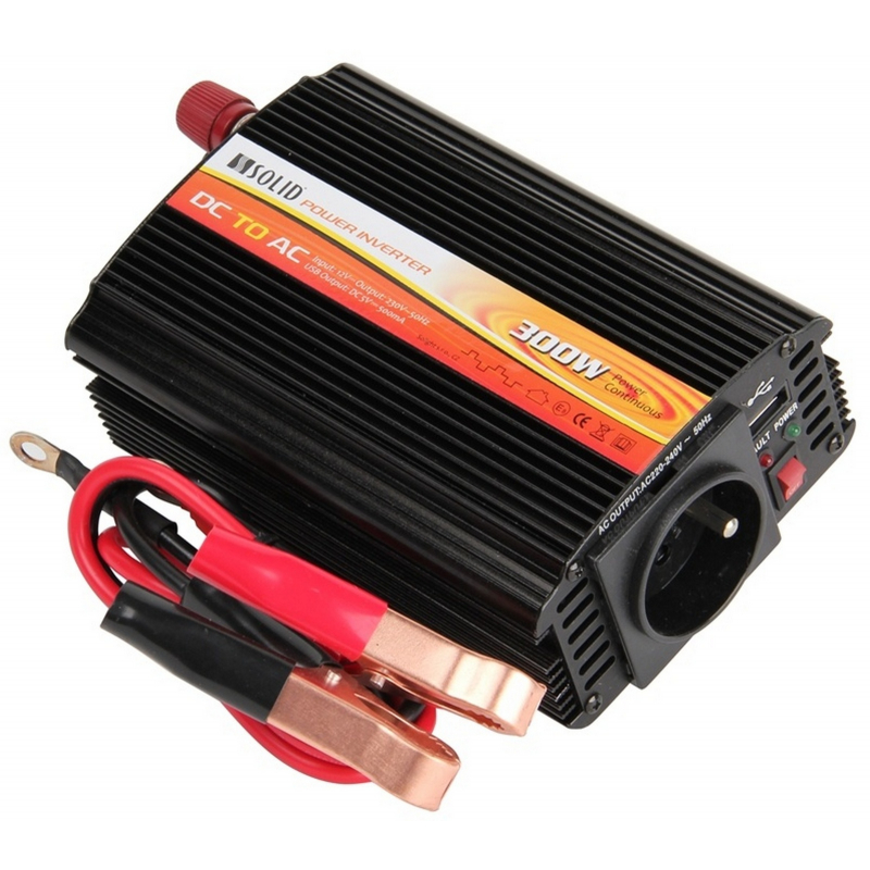 M�ni� nap�t� Solight 12V na 230V, 300 W