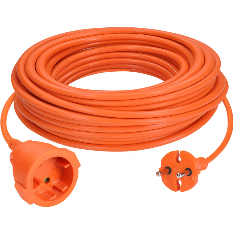 Prodlužovák 20 m oranžový 2x1mm, max. 2300W, 10A, Solight PS27