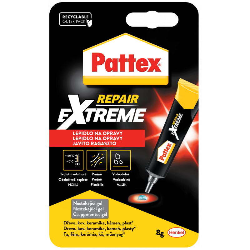 Lepidlo Pattex Repair extreme 8g BL