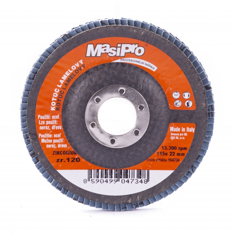 Kotouč lamely zirkon 115mm P120