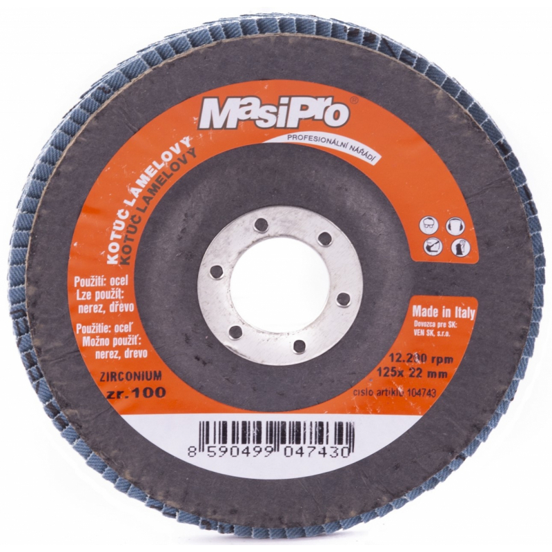 Kotou� lamely zirkon 125mm P100