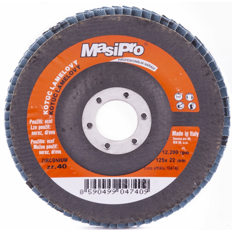Kotouč lamely zirkon 125mm P40