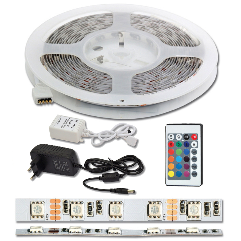LED páska 1,5m/1800lm/RGB/21,6W vč. trafa