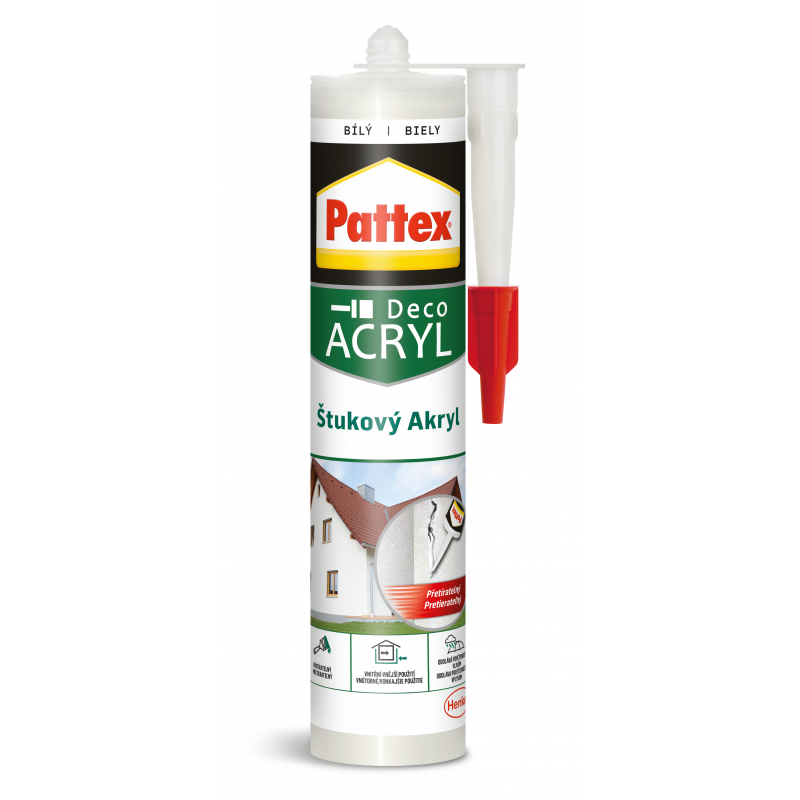 Tmel akrylátový Pattex 280ml bílý akryl