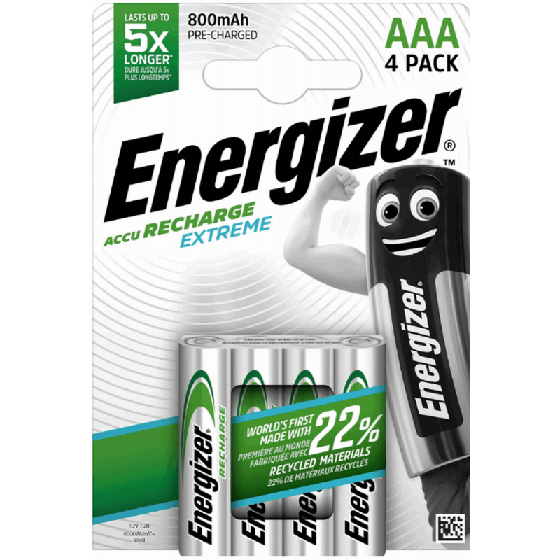 4x nabíjecí baterie Energizer HR03/800mAh