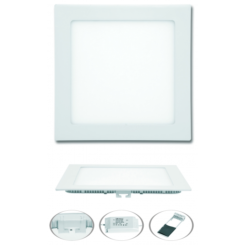 Světlo LED 18W, 2700K, 1530lm, vestavné, bílé