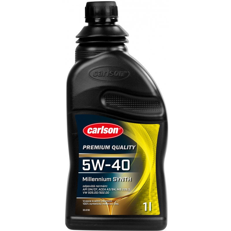 Olej motorový Carlson Millenium SYNT SAE 5W-40 1l