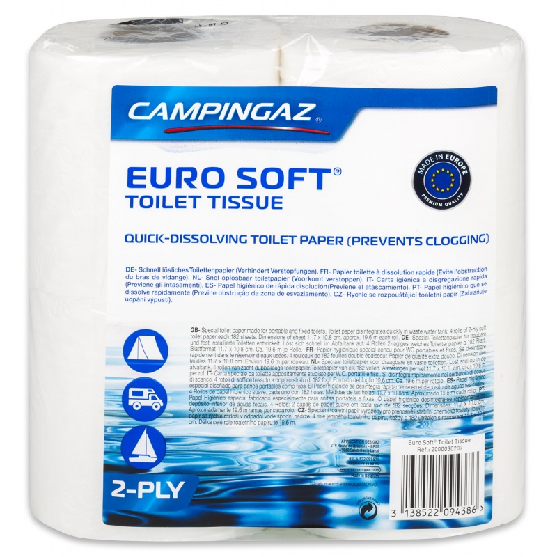 Pap�r toaletn� CAMPINGAZ Euro Soft 4 role, pro chemick� WC