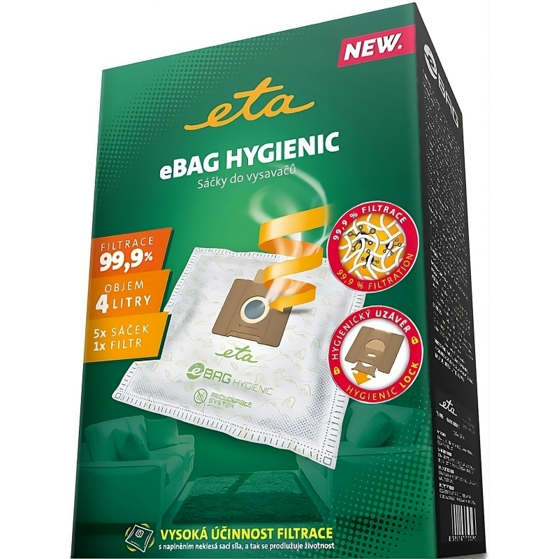 S��ky 5 ks ETA 9600 6 8010 eBag Hygienic + mikrofiltr