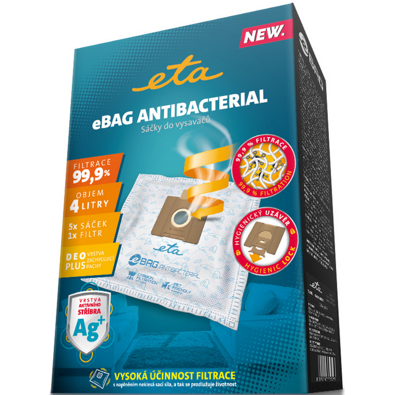 S��ky 5 ks ETA 9600 6 8020 eBag Antibacterial + mikrofiltr