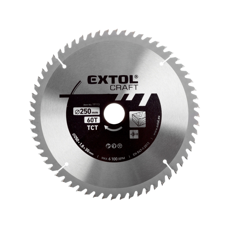 Kotou� pilov� 250x30mm, 60 zub� EXTOL Craft