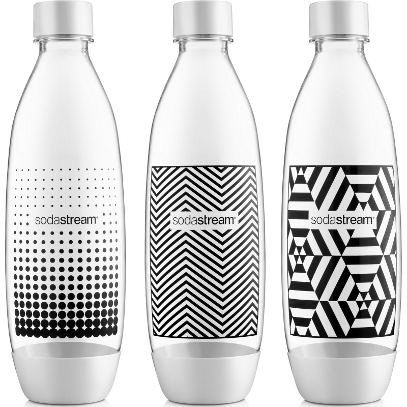 SODASTREAM lahve 1l TriPack Fuse Black & White