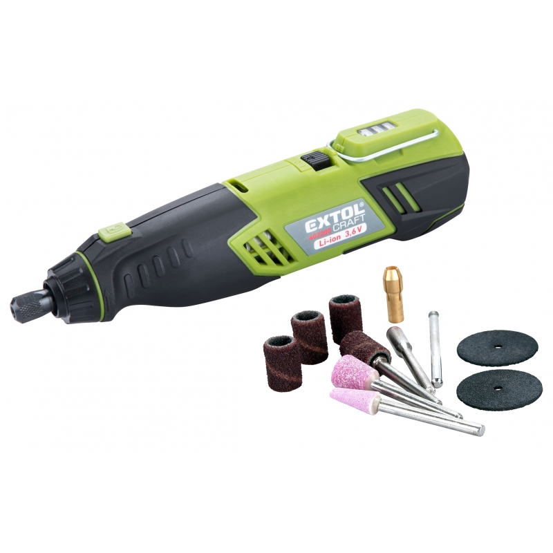 Bruska přímá AKU 3,6 V 1300 mAh, EXTOL Craft 402200