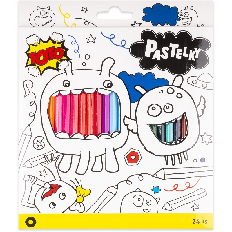 Pastelky Toto 24 ks, 6 hran