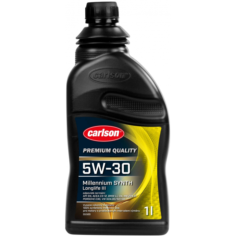 Olej motorový Carlson Millenium SYNT 5W-30 LONGLIFE III 1l