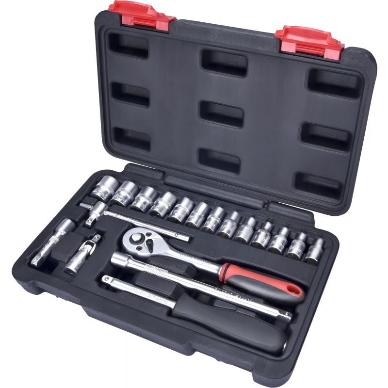 Klíče 19ks nástrčné CrV 1/4" EXTOL Premium 8818309