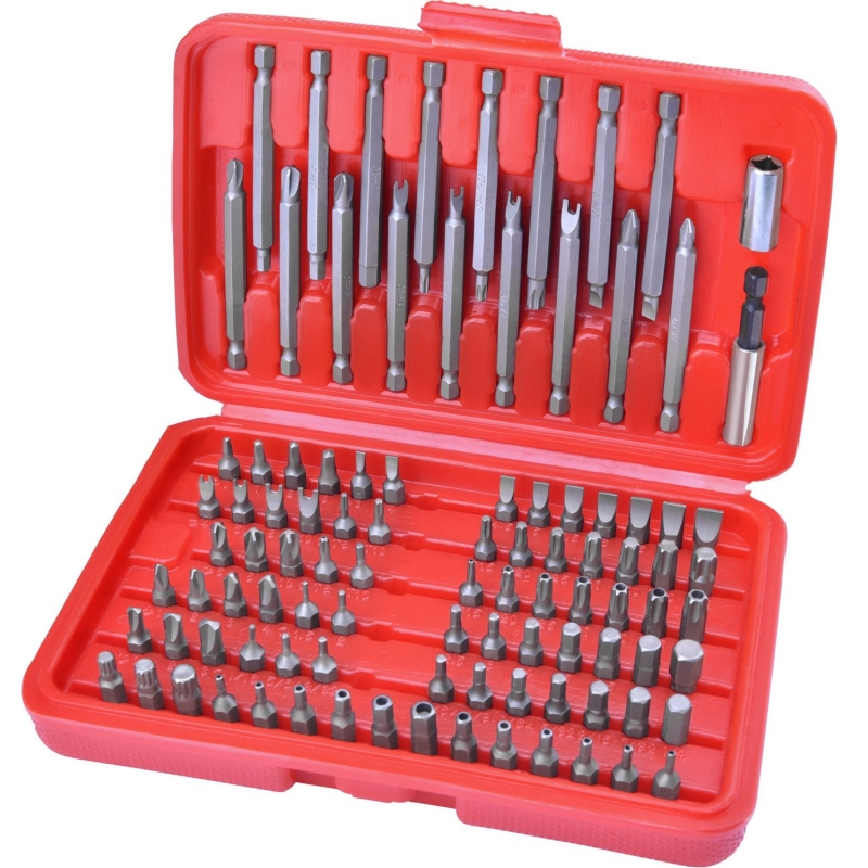 Sada 98ks CrV bity 1/4" Extol Premium