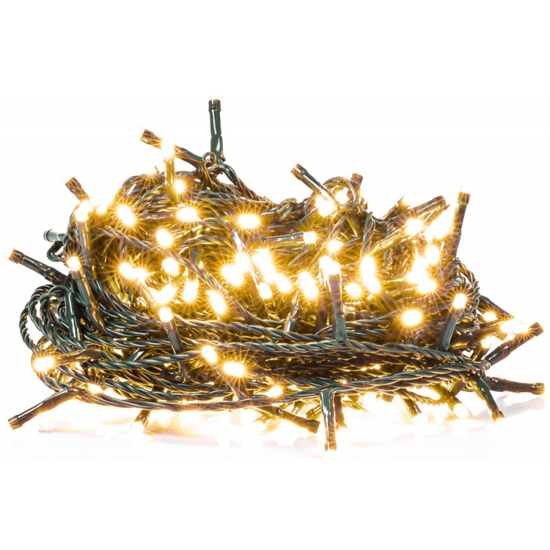 Světelný řetěz 200 LED 20+5 m, RETLUX RXL 211, IP44, teplá bílá, časovač 6/18 hod.
