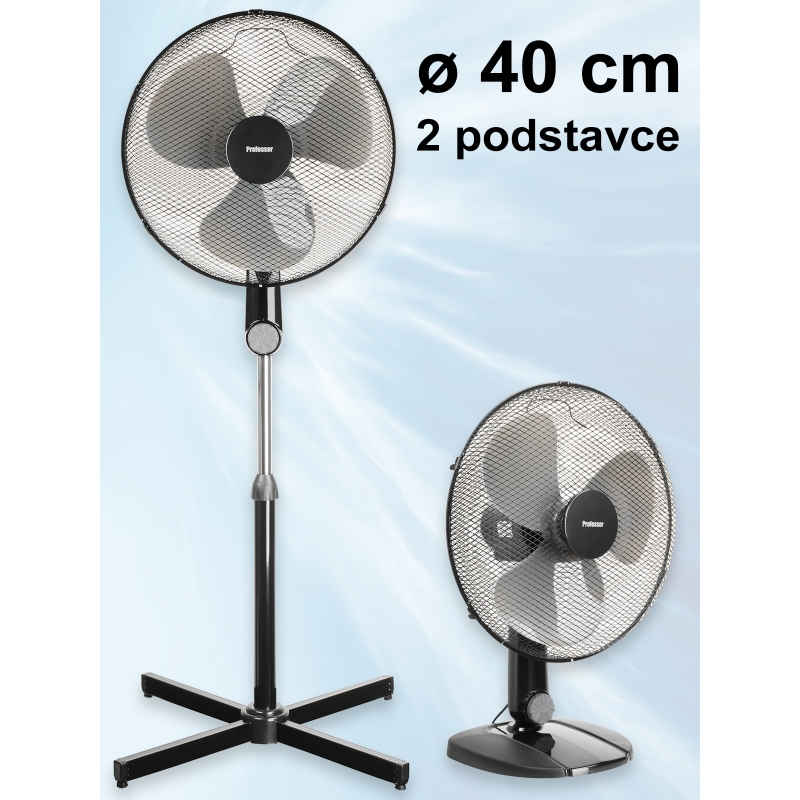 Ventilátor Professor ST403 2v1 stolní/stojanový 40 cm