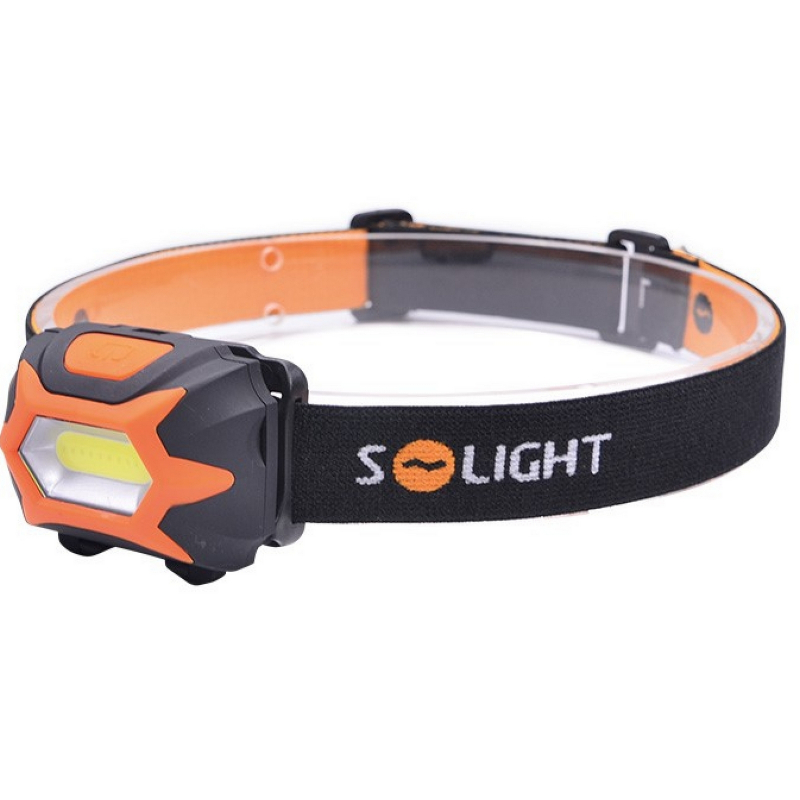 Svítilna čelová Solight WH25, 3W COB led, 150lm, 3xAAA, IP44