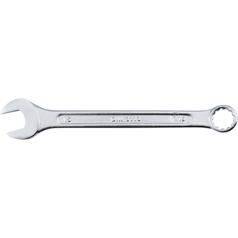 Klíč očkoplochý 15 mm Chrome-Vanadium