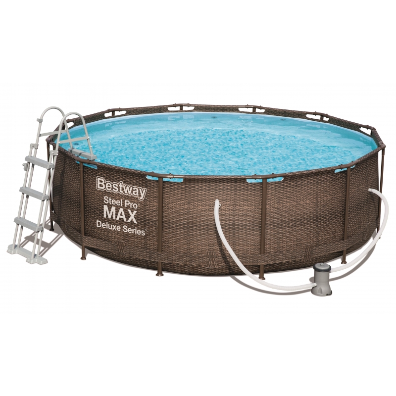Bazén BESTWAY Steel Pro Max Rattan 3,66 x 1 m - 56709