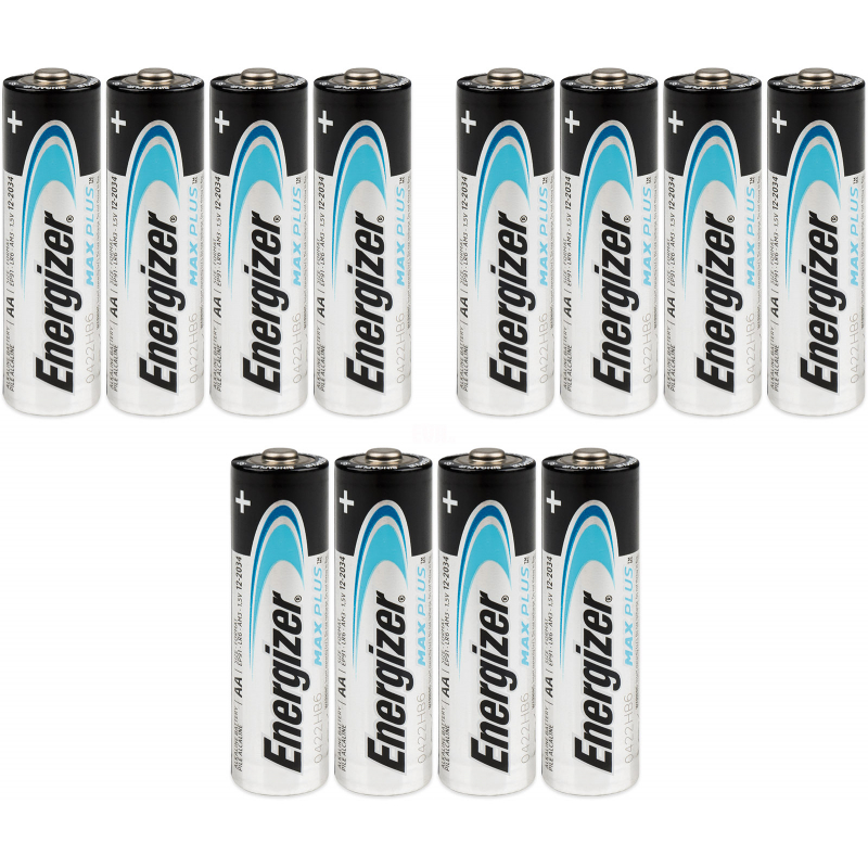 12x alkalick� baterie Energizer Max Plus LR6 AA tu�kov�