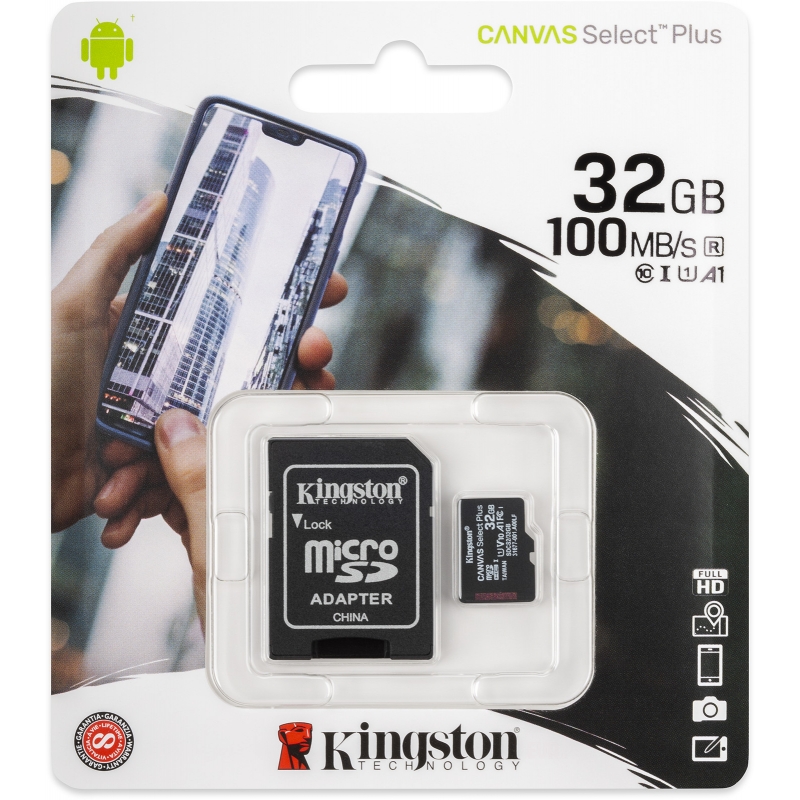 Karta Kingston microSDHC 32GB 100MB/s UHS-I class 10 Gen 3