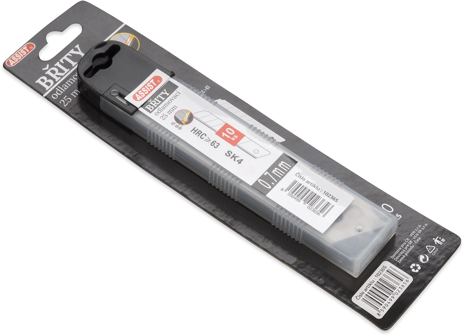 10x břit 25 mm SK4 Assist do odlamovacího nože