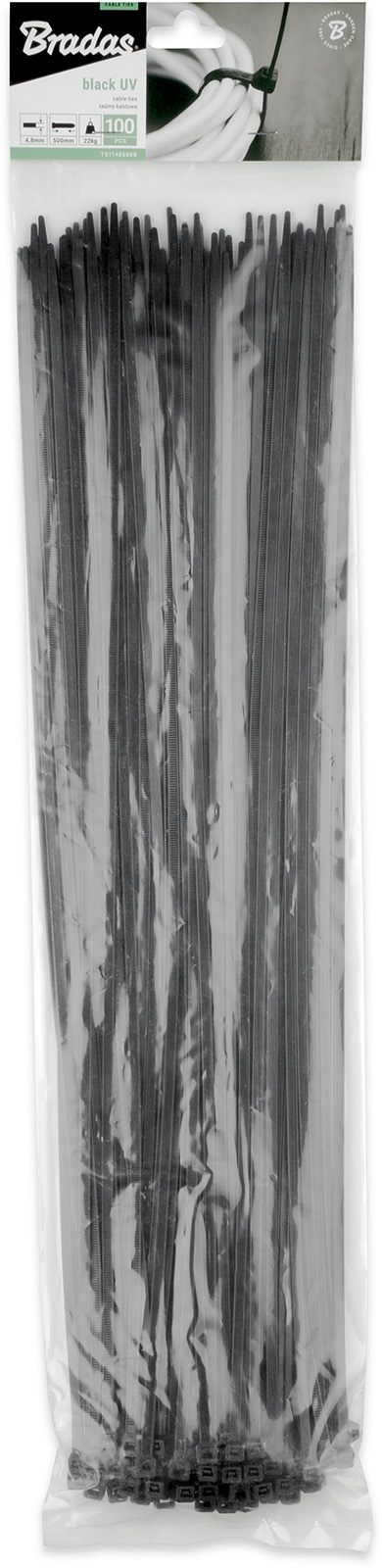 100x p�sek nylon 4,8x500 mm, �ern�