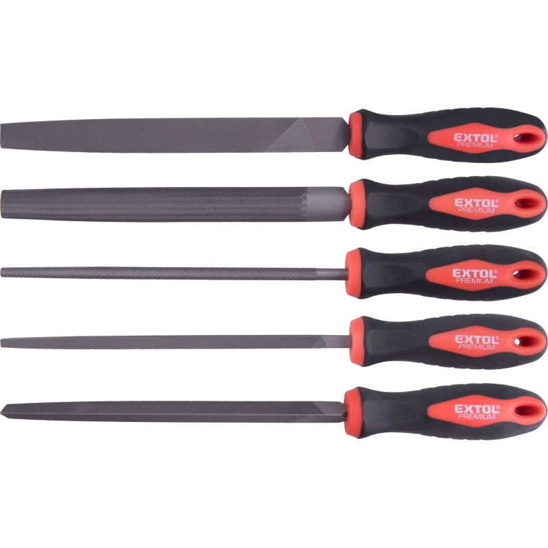 Pilníky 5 ks 200mm sek 2 Extol Premium 8803611