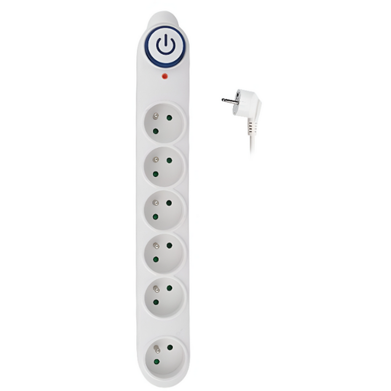 Přepěťová ochrana Solight PO63, 6 zásuvek, 3 metry