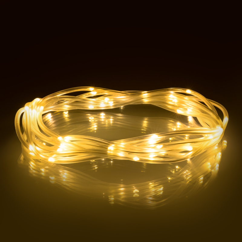 Světelný řetěz Nano 150 LED, IP44, 15+5 m, teplá bílá, RETLUX RXL 278