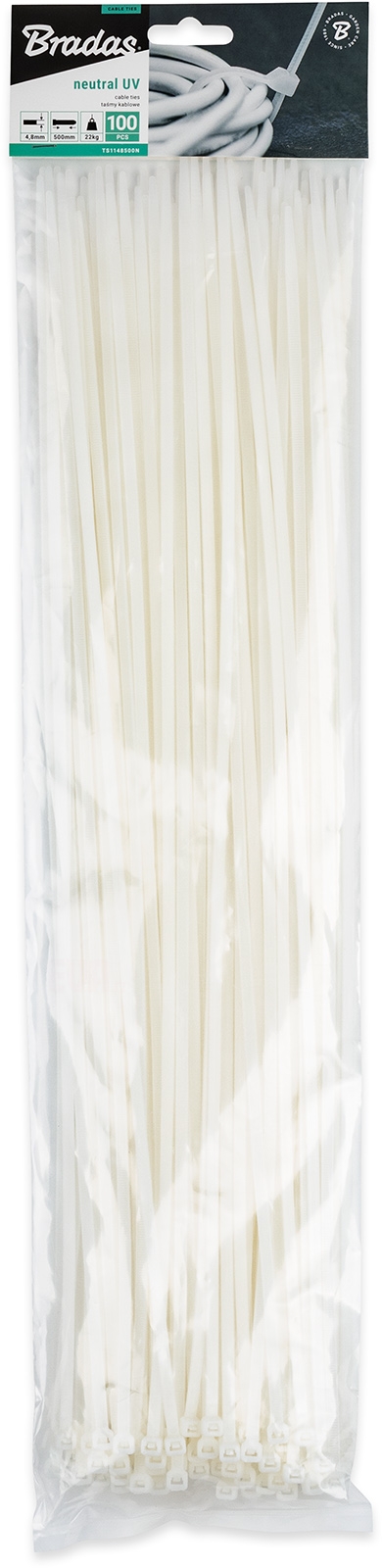 100x p�sek nylon 4,8x500 mm, neutr�ln�