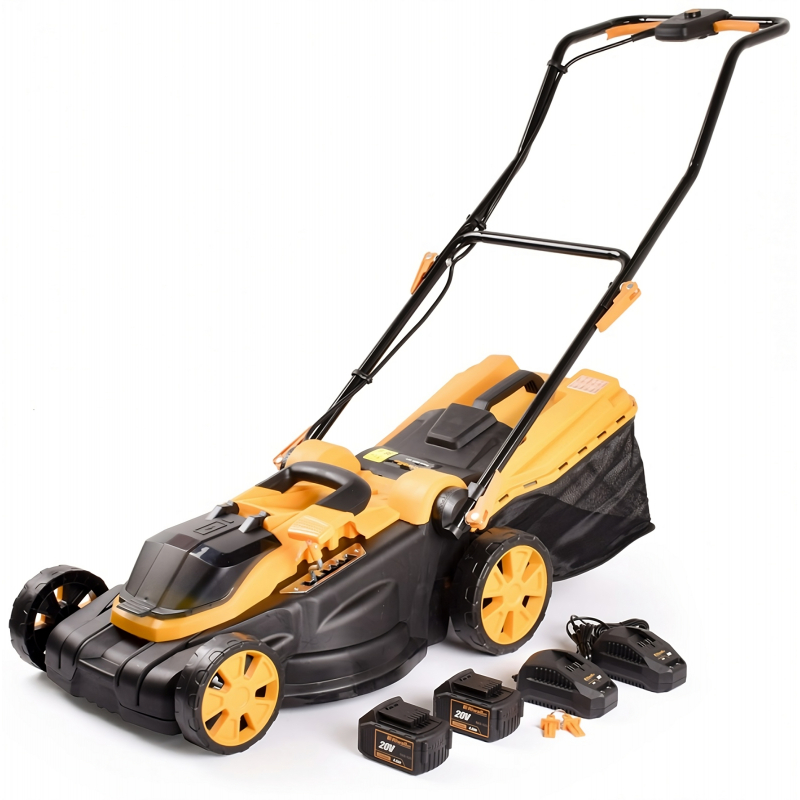Seka�ka 38cm AKU 2x4Ah,nab�je�ka Riwall Pro RALM 3820 set