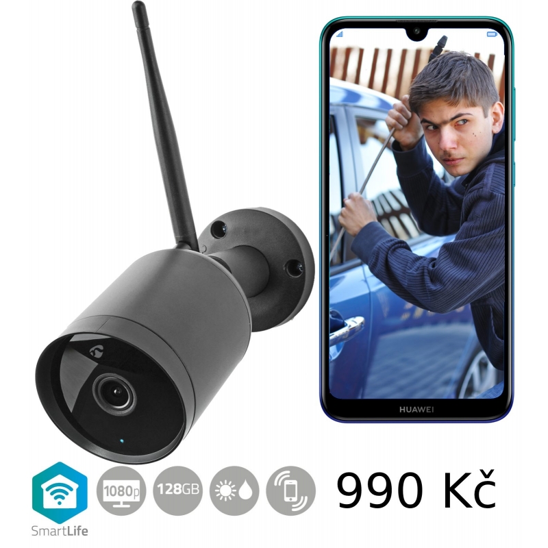 Kamera IP Nedis CO40CBK Wi-Fi Full HD Smart venkovn�