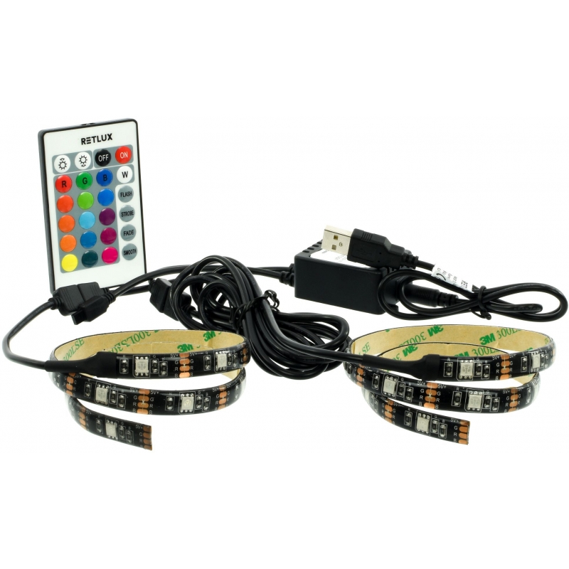 LED páska USB 2x0,5m podsvícení TV RETLUX RLS 102